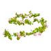 Flower Garland Rose Vine Artificial Flowers Hanging Rose Ivy Hanging Basket Artificial Flowers for Crafts Tropical Flowers Artificial Tall Artificial Flowers Colorful Artificial Flower Rose Gift