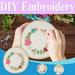 Sueyeuwdi Embroidery Kit Sewing Kit Embroidery Cross Stitch Kit Set for Beginners-Handmade Embroidery Diy Craft Cross Stitch Kits School Supplies 24*16*1cm