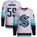 Logan Morrison Men's adidas White Seattle Kraken Away Primegreen Authentic Custom Jersey