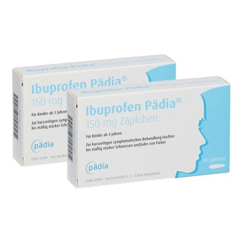 Ibuprofen Pädia 150 mg Zäpfchen x2 2x10 St Suppositorien