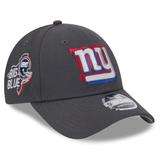 Youth New Era Graphite York Giants 2024 NFL Draft 9FORTY Adjustable Hat