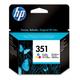 HP 351 Cyan/Magenta/Gelb Original Druckerpatrone