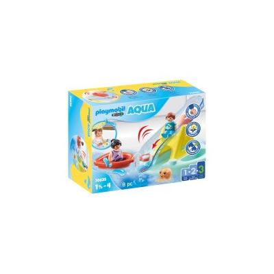 Playmobil 1.2.3 Badeinsel mit Wasserrutsche