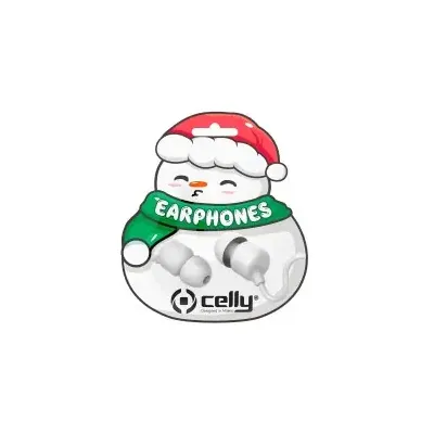 Celly XMASEARSNOWWH Kopfhörer & Headset Kabelgebunden im Ohr Anrufe/Musik Weiß