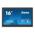 iiyama T1624MSC-B1 Signage-Display Interaktiver Flachbildschirm 39.6 cm (15.6") LCD 450 cd/m² Full HD Schwarz Touchscreen 24/7