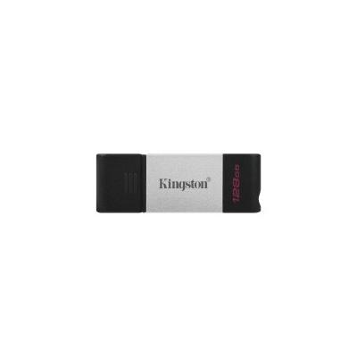 Kingston Technology DataTraveler 80 USB-Stick 128 GB USB Typ-C 3.2 Gen 1 (3.1 1) Schwarz, Silber