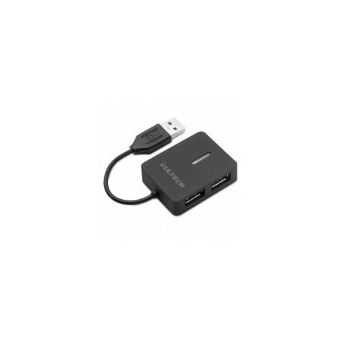 Vultech HU-04USB2 Schnittstellen-Hub USB 2.0 480 Mbit/s Schwarz
