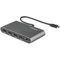 StarTech.com Thunderbolt 3 Mini Dockingstation - Tragbare für Zwei Monitore, HDMI 4K 60 Hz 2x USB-A Hub (3.2/2.0)