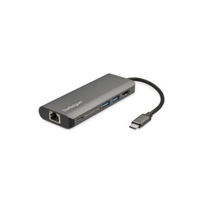 StarTech.com USB C Multiport Adapter mit 4K HDMI - USB-C Reisedock HDMI, 3x 3.0 Hub, SD/SDHC Kartenleser, GbE