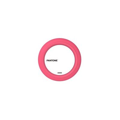 Pantone PT-WC001P Ladegerät für Mobilgeräte Smartphone Pink, Weiß USB Kabelloses Aufladen Drinnen