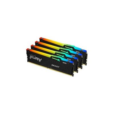 Kingston Technology FURY Beast 128 GB 5600 MT/s DDR5 CL40 DIMM (4er-Kit) RGB XMP
