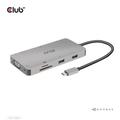 CLUB3D USB Gen1 Type-C 9-in-1 hub with HDMI, VGA, 2x Type-A, RJ45, SD/Micro SD card slots and Female port