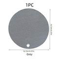 pc Grey Round Honeycomb Texture Heat Insulation Pad Insulation Mat For Table Pot Holder Bowl Mat NonSlip Heat Resistant Kitchen Mat