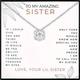 To My Amazing Sister Necklace Sister Gifts Cubic Zirconia Heart Knot Necklace Gift Card And Gift Box Packaging