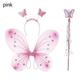 Butterfly Fairy Wings and Wand Princess Hair Hoop Set Girls Fancy Dress Dressing Up Ladies Party Decor