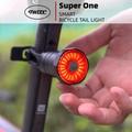 TWOOC Bicycle Tail Light mAh USB Rechargeable Waterproof And Brake Sensing Rear Lights Light Modes Red Bike For Night Safety Rding