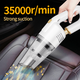 A White Curved ABS Car Vacuum Cleaner With Strong Suction And Outstanding Appearance Not Only Suitable For Cars Indoors And Offices But Also Easy To U