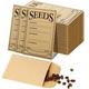 pcs Brown Seed Envelopes Resealable Seed Packets X Inch Seed Saving Envelopes With Secure Tiny Envelopes Seal Envelopes For Collection Of Vegetable