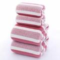 pcs Ab Wide Striped Coral Fleece Bath Towels Set Hand Towels Bath Towels cmcm Simple Elegant Colorfast Soft Comfortable Super Absorbent NonFading