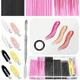 pcs Makeup Tool Set Including Stainless Steel Foundation Mixing Palette Spatula Organizer Box Hair Clips Eyeliner Brush Lip Brush Mascara Brush Eyebr