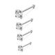 pcsSet Silver Straight Bar Cubic Zirconia Nose Studs Mini Stainless Steel L Nose Stud Cz Straight Bar Nose Ring Nose Piercing Jewelry