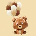 pcs Bear Shaped Birthday Balloons Set