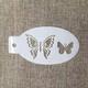 pc White Plastic Butterfly Stencil For Face Painting in X in