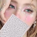 Yk Style d Crystal Stickers Large Sparkling Gemstone Face Stickers Mini Bright Diamond Jewelry Cosmetics Stickers Pearl Crystal Stone Stickers Suitab