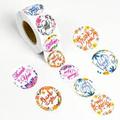 pcsRoll Inch Thank You Stickers Types Floral Designs Thank You Stickers Roll Labels For Small Business Handmade Goods Greeting Cards Gift Wraps Part