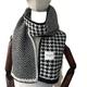 New Arrival Plaid Scarf For Women Korean Style Warm Knitted Scarf Suitable For Students And Couples