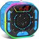 Shower Speaker IPX Waterproof Portable Bluetooth Wireless Speaker Shower Radio With Loud Stereo Sound LED Display Light Show Suction Cup Sturdy Hook F