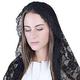 pc New Solid Lace Triangle Scarf For Women Fashion Elegant Versatile Cutout Flower Print Scarf Shawl Dress Accessories Gift