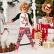 Young Boy Christmas Reindeer Fairyland FullPrinted Family Snug Fit Pajama Set