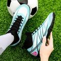 Professional Football Shoes With TF Broken Nails Unisex Outdoor And Indoor Sports High Top Football Boots Artificial Turf Breathable And Non Slip Snea