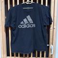 Adidas Shirts | Adidas T Shirt Mens Xxl Faded Black Short Sleeve Spell Out Logo 100% Cotton | Color: Black | Size: Xxl