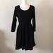 American Eagle Outfitters Dresses | American Eagle Dress Women's Xl Black Long Sleeve Knit Casual Cotton Blend | Color: Black | Size: Xl