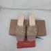 Gucci Shoes | Gucci Beige Leather Horsebit Slide Sandal | Color: Cream/Tan | Size: 7.5