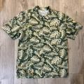 Columbia Shirts | Columbia Mens Hawaiian Pfg Shirt Small Green Button Up Short Sleeve Vented | Color: Green | Size: S