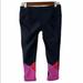 Nike Pants & Jumpsuits | Nike Dri-Fit Black Layered Mesh Yoga Fitness Exercise Capri Pants Leggings S | Color: Black/Pink | Size: S