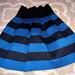 Anthropologie Skirts | Girls From Savoy Anthropologie Skirt Xs/S | Color: Black/Blue | Size: S