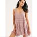 Free People Dresses | Free People Voile And Lace Trapeze Swing Dress Xs | Color: Pink | Size: Xs