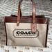 Coach Bags | Coach Field Tote 30 With Coach Badge | Color: Brown/Cream | Size: Os