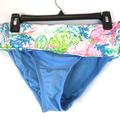 Lilly Pulitzer Swim | Lilly Pulitzer Womens Lagoon Sarong Hipster Bottom Blue Size 10 | Color: Blue/Green | Size: 10