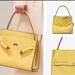 Tory Burch Bags | $898 Tory Burch Small Double Bag Lee Radziwell, In Electric Yellow | Color: Gold/Yellow | Size: Os