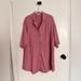 Madewell Dresses | Madewell Isla Cotton Lightspun Beach Pool Cover-Up Shirt Dress Xxs | Color: Pink | Size: Xxs
