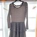 Lularoe Dresses | Euc- Lularoe Georgia Midi, Black & White Stripes, Lularoe Size Large | Color: Black/White | Size: L