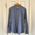 J. Crew Shirts | J. Crew Cotton Linen Twill Slim Fit Men's Medium Long Sleeve Button Down Shirt. | Color: Blue/White | Size: M