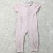 Gucci One Pieces | Gucci Baby Girl Pink Short Sleeve Footless Pajama Onesie Size 9-12 Months | Color: Pink/White | Size: 9-12mb