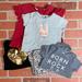 Zara Shirts & Tops | 9-12m Babygirl Zara Bundle | Color: Gray/Red | Size: 9-12mb