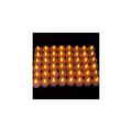 EZI 48 Pcs Flameless Flickering LED Tealight Candle Amber Light for Wedding
